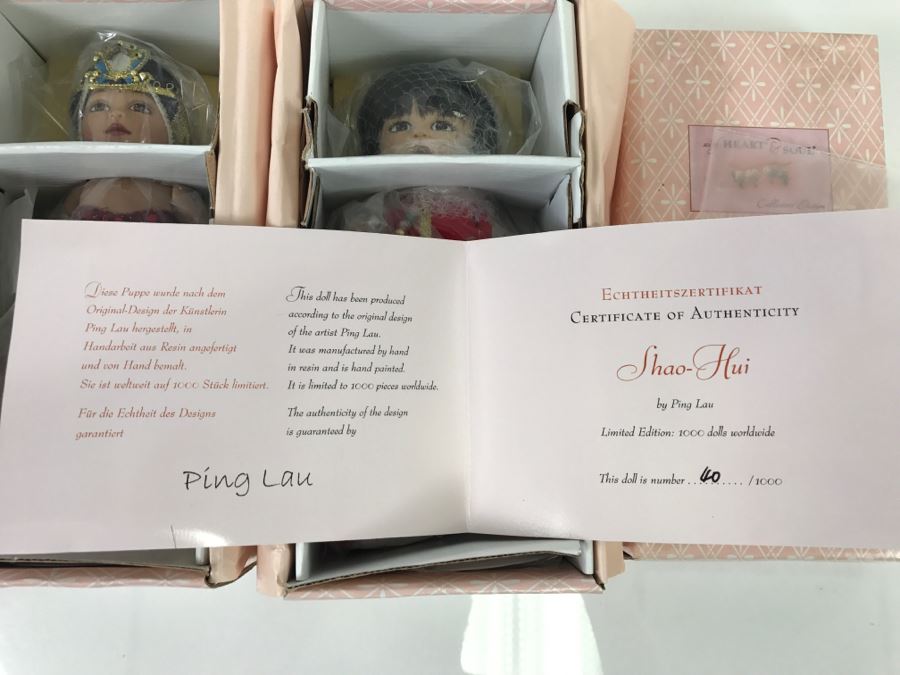 Shao-Hui Doll By Ping Lau Limited Edition Doll 40 Of 1000 And Sarina Doll By Ping Lau Limited 45 Of 1000 New In Box [Photo 9]