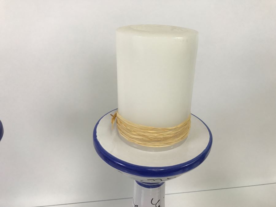 LARGE Vietri Italian Candleholders - 11'R X 1'4'H [Photo 8]