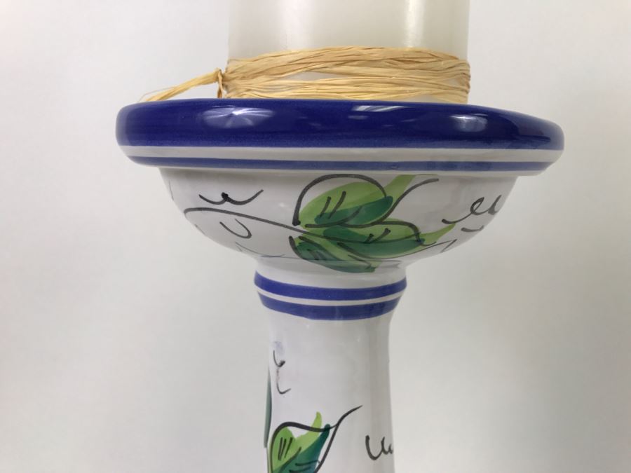 LARGE Vietri Italian Candleholders - 11'R X 1'4'H [Photo 4]