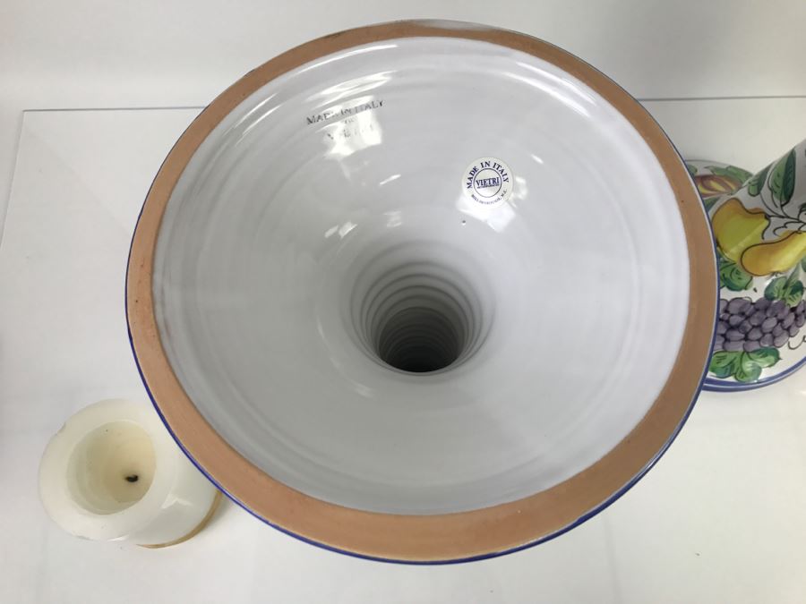 LARGE Vietri Italian Candleholders - 11'R X 1'4'H [Photo 11]