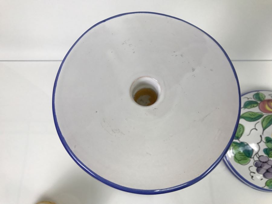 LARGE Vietri Italian Candleholders - 11'R X 1'4'H [Photo 10]