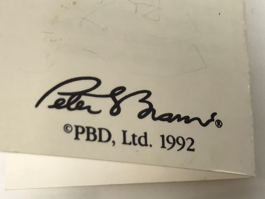 14K Yellow Gold Guardian Angel Pendant By Peter Brams PBD 1992 3.4g [Photo 6]