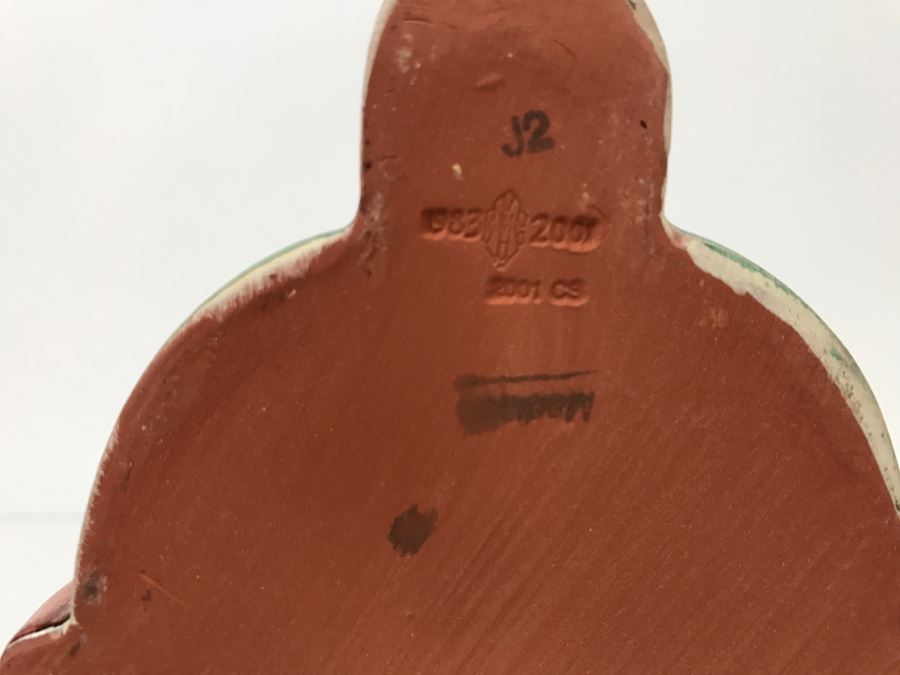 MacKenzie-Childs Hand-Painted Ceramics 'Madison' Pattern Fluted Wall Planter [Photo 7]