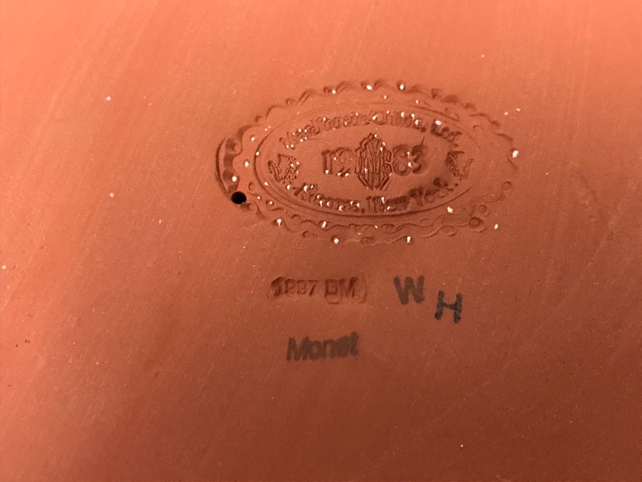 MacKenzie-Childs Hand-Painted Ceramics 'Madison' Pattern Footed Cake Stand [Photo 8]