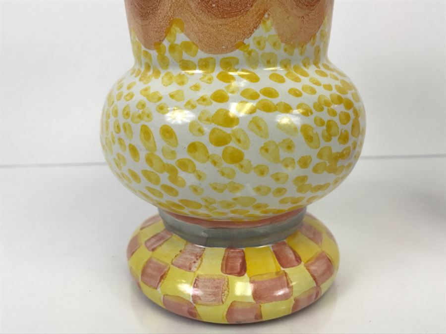 MacKenzie-Childs Hand-Painted Ceramics Vase [Photo 4]