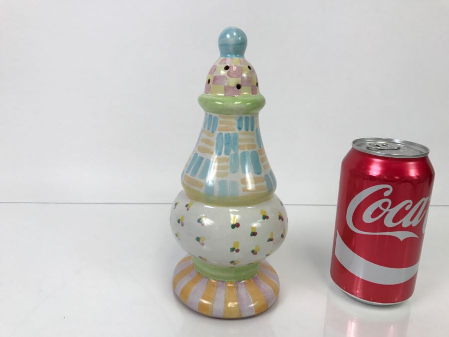 MacKenzie-Childs Hand-Painted Ceramics Large Sugar Shaker [Photo 4]