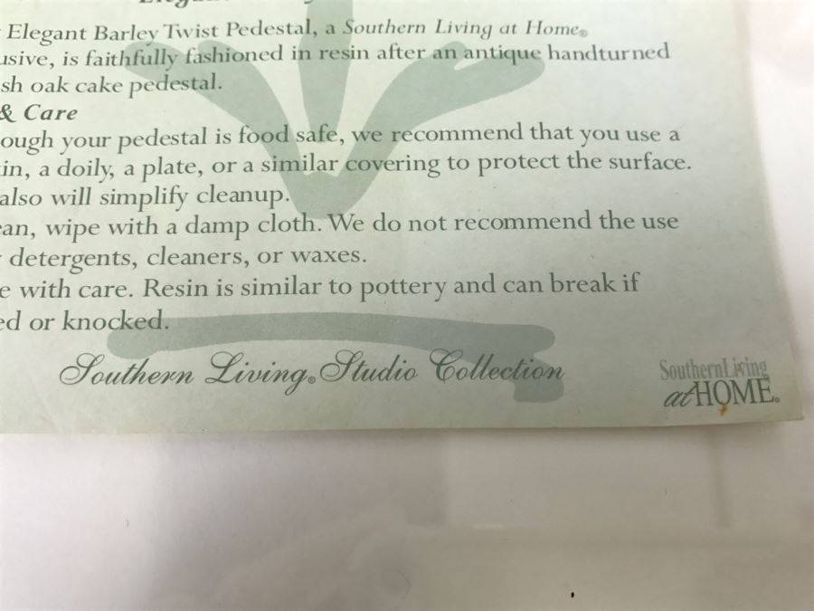 Elegant Barley Twist RESIN Pedestal Stand By Southern Living At Home [Photo 7]