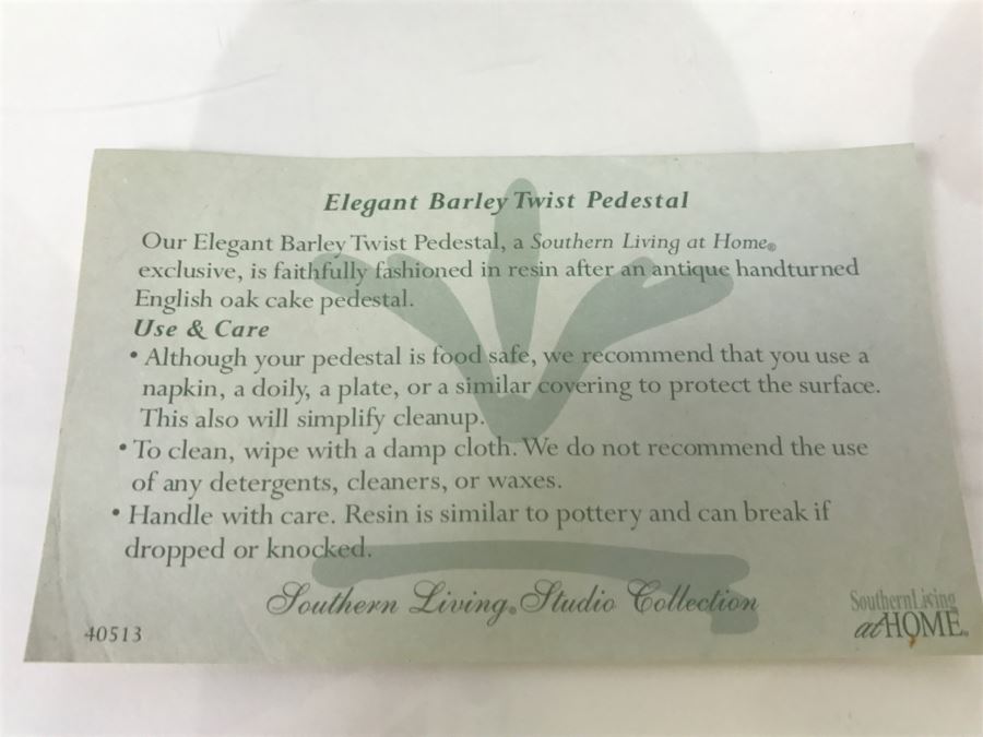 Elegant Barley Twist RESIN Pedestal Stand By Southern Living At Home [Photo 6]