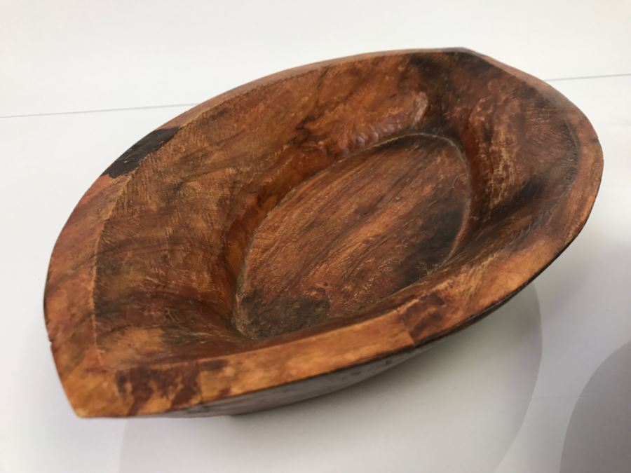 Pair Of Carved Wooden Bowls From India [Photo 5]