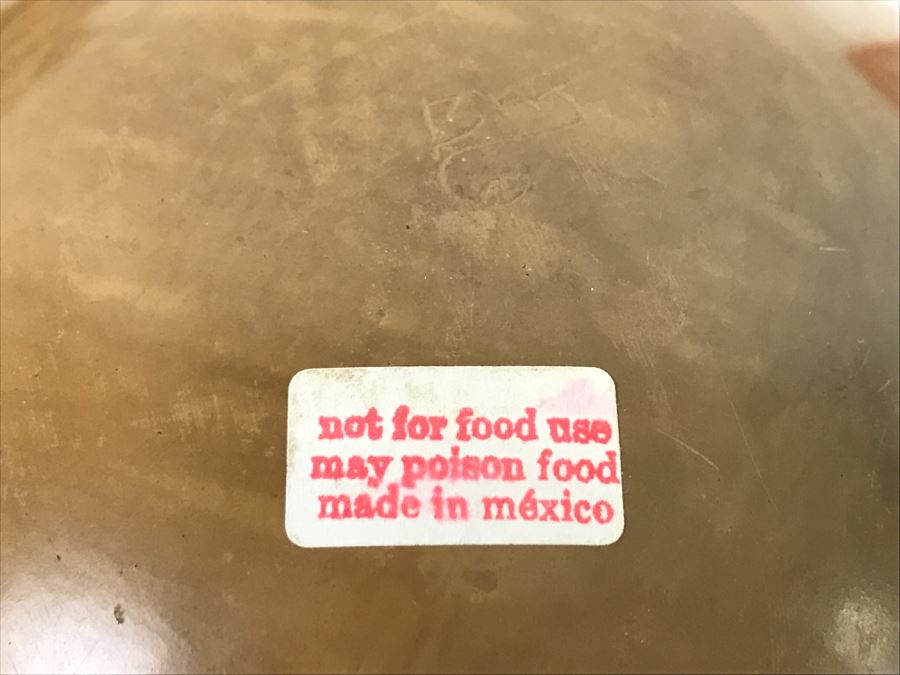 Pair Of Mexican Pottery Bowls - One Bowl Is Signed BM [Photo 10]