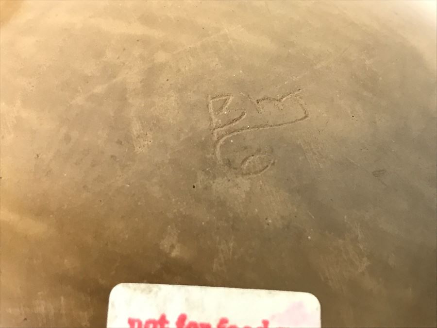 Pair Of Mexican Pottery Bowls - One Bowl Is Signed BM [Photo 9]