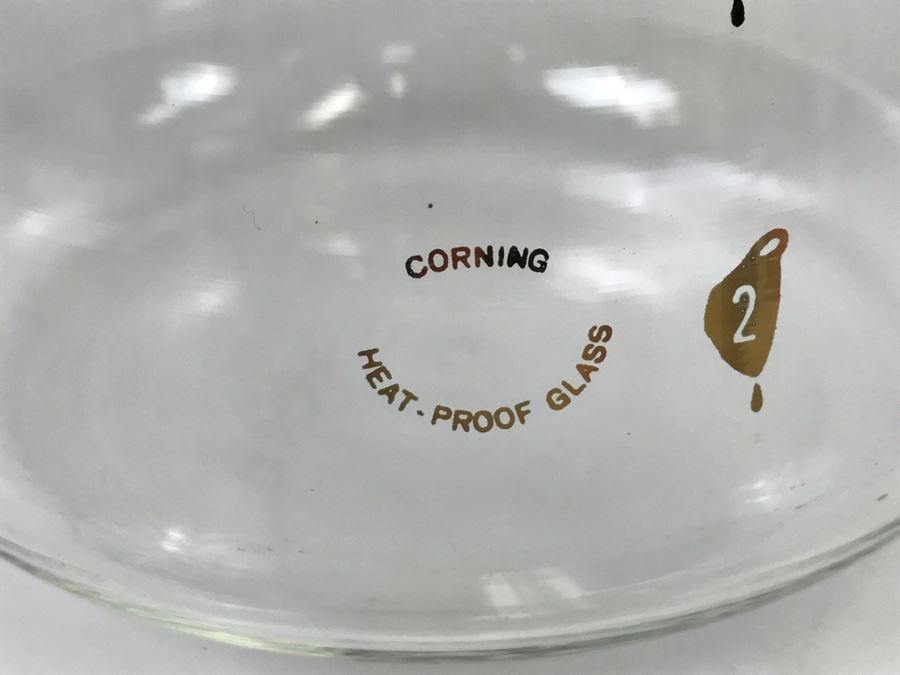 Vintage Mid-Century Modern Corning Coffee Carafe Gold Atomic Like New [Photo 4]