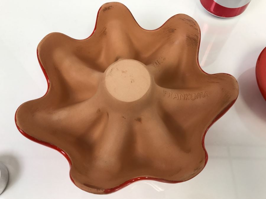 Vintage Frankoma Pot Warmer WA3 And Frankoma Candleholder 312 - Note That Pot Warmer Goes With Bean Pot In This Sale [Photo 9]