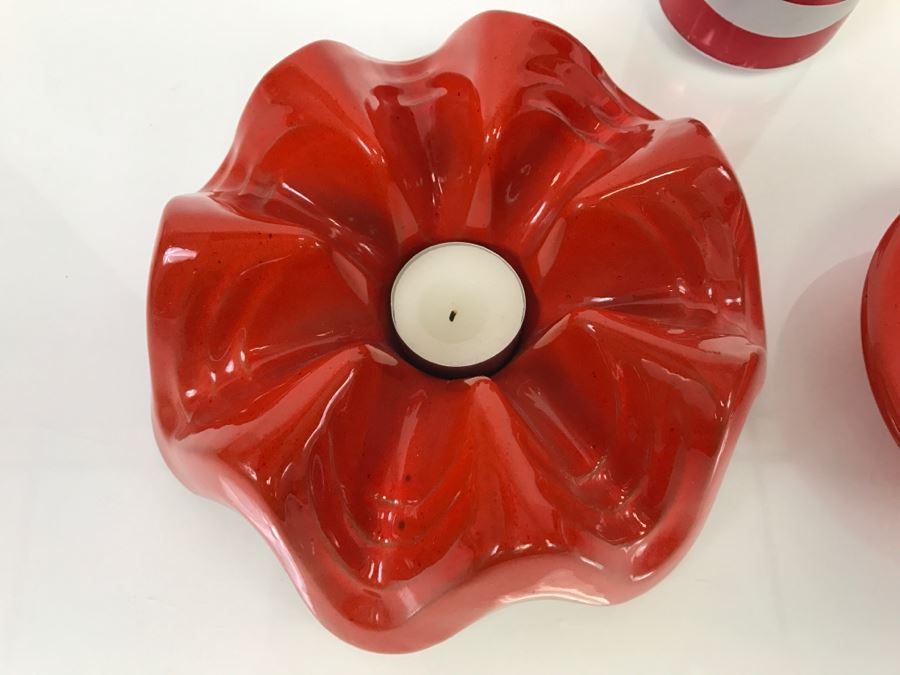 Vintage Frankoma Pot Warmer WA3 And Frankoma Candleholder 312 - Note That Pot Warmer Goes With Bean Pot In This Sale [Photo 4]