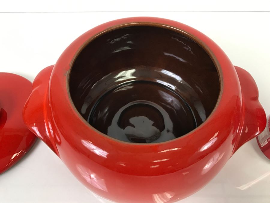 Vintage Frankoma Pottery 4V Covered Casserole / Bean Pot  [Photo 6]