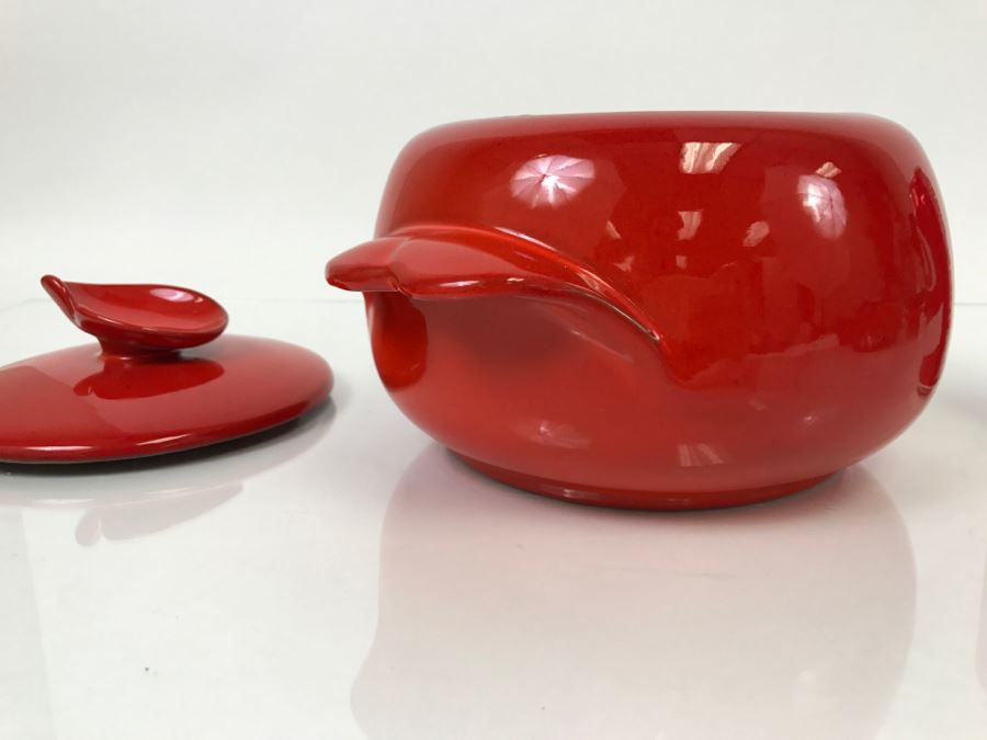 Vintage Frankoma Pottery 4V Covered Casserole / Bean Pot  [Photo 7]