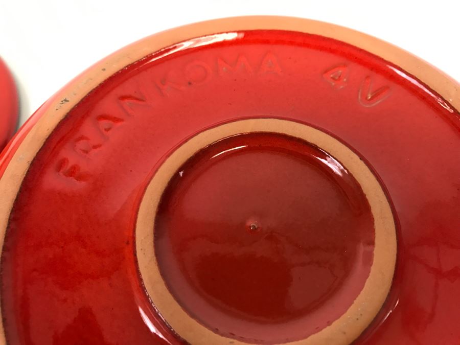 Vintage Frankoma Pottery 4V Covered Casserole / Bean Pot  [Photo 9]