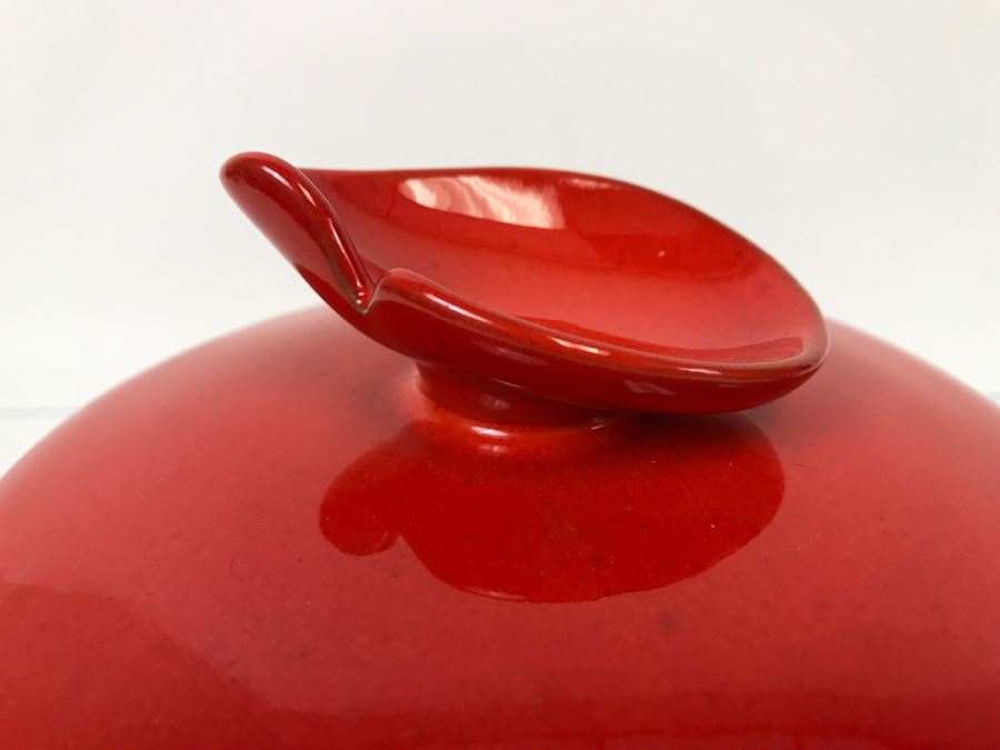 Vintage Frankoma Pottery 4V Covered Casserole / Bean Pot  [Photo 4]