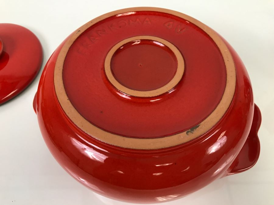 Vintage Frankoma Pottery 4V Covered Casserole / Bean Pot  [Photo 8]