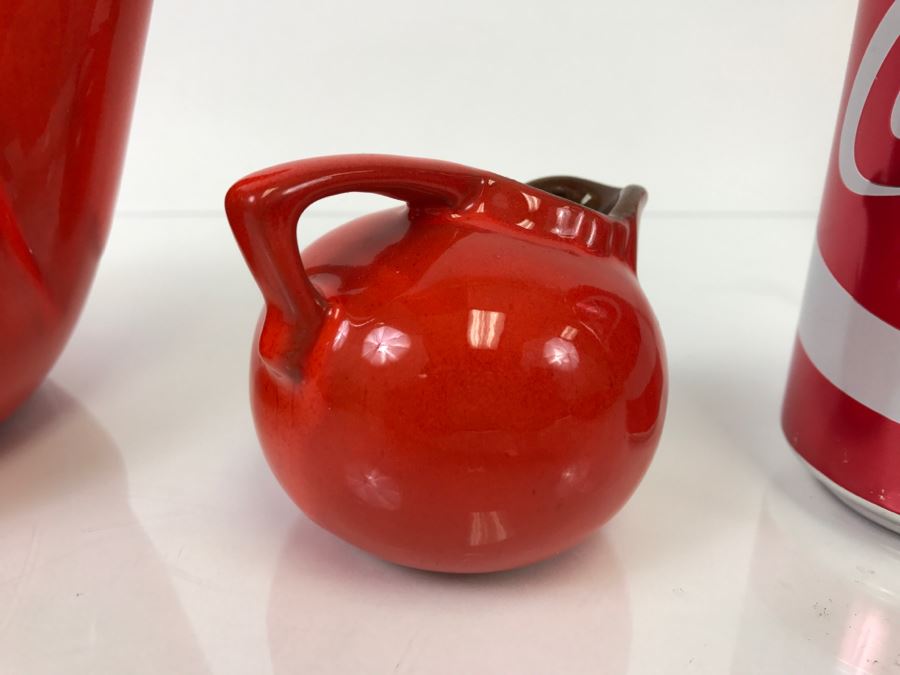 Vintage Frankoma Pottery Teapot, Creamer And Cup [Photo 5]