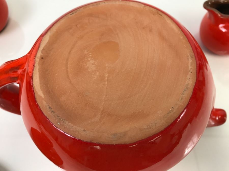 Vintage Frankoma Pottery Teapot, Creamer And Cup [Photo 12]