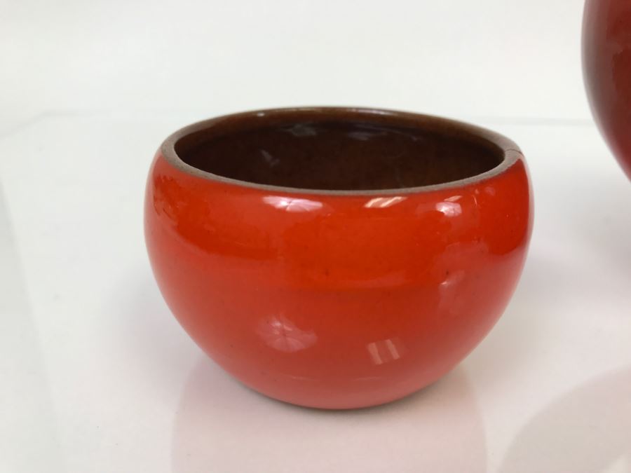 Vintage Frankoma Pottery Teapot, Creamer And Cup [Photo 8]