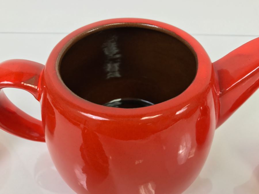 Vintage Frankoma Pottery Teapot, Creamer And Cup [Photo 11]