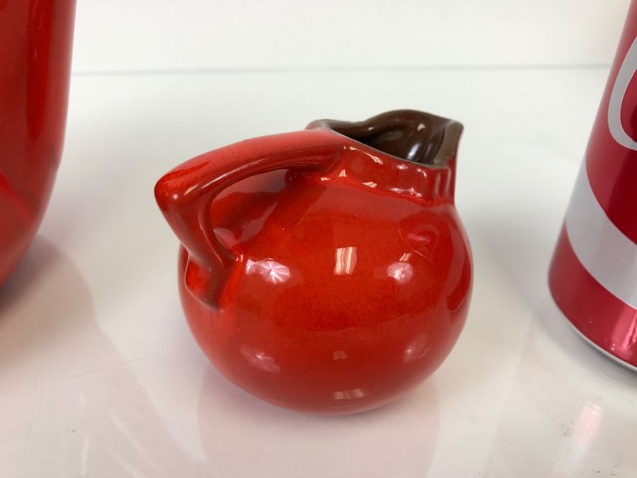 Vintage Frankoma Pottery Teapot, Creamer And Cup [Photo 6]
