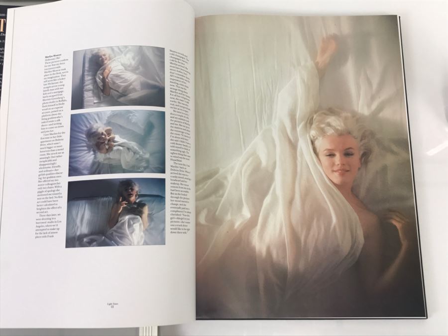MARILYN MONROE Photograph Signed By Photographer Douglas Kirkland Plus Coffee Table Book 'Light Years' By Douglas Kirkland Featuring Same Photograph Appraised At $1,500 In 2000 - This Item Has A Reserve [Photo 3]