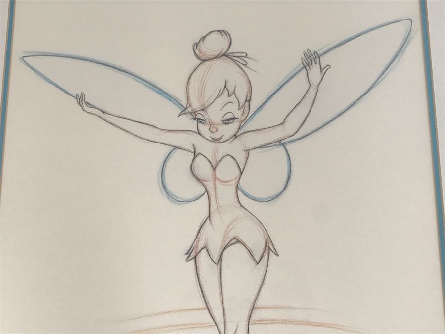 Contemporary Framed Print Of 1953 Peter Pan Disney Tinker Bell - 2'4' X 3' [Photo 3]