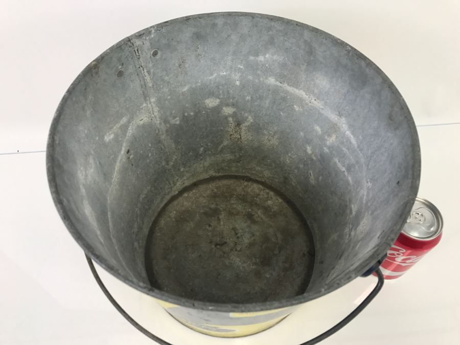 Vintage All Detergent Advertising Galvanzied Steel Bucket - 11'H X 1'1'R [Photo 6]
