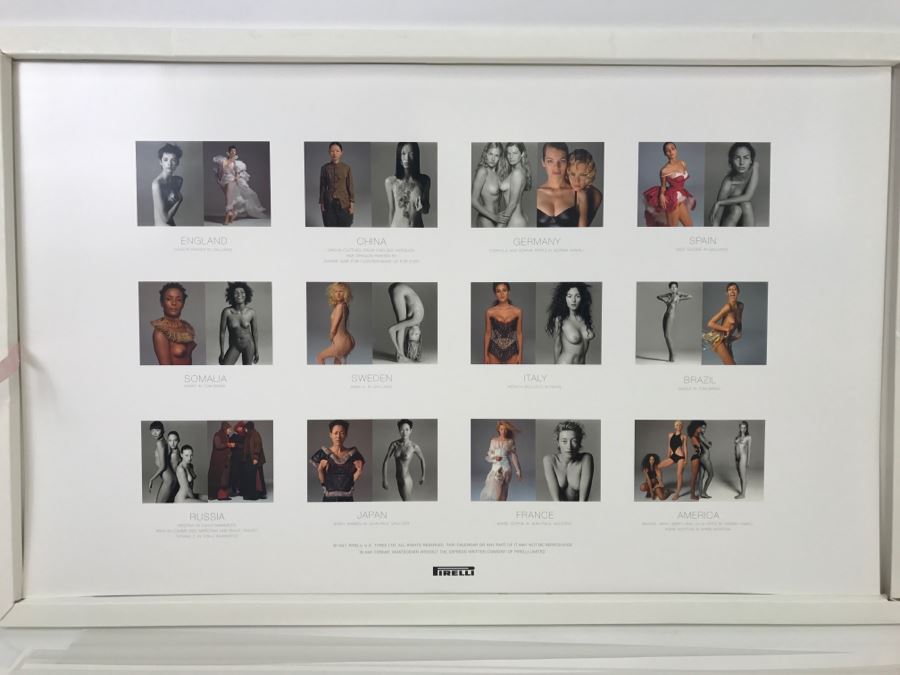 LARGE Collectible 1997 PIRELLI Calendar Girls Women Of The World By Richard Avedon Pirelli UK Tyres Limited - WARNING Nude Photos No. 13261 2'5' X 1'6' [Photo 20]