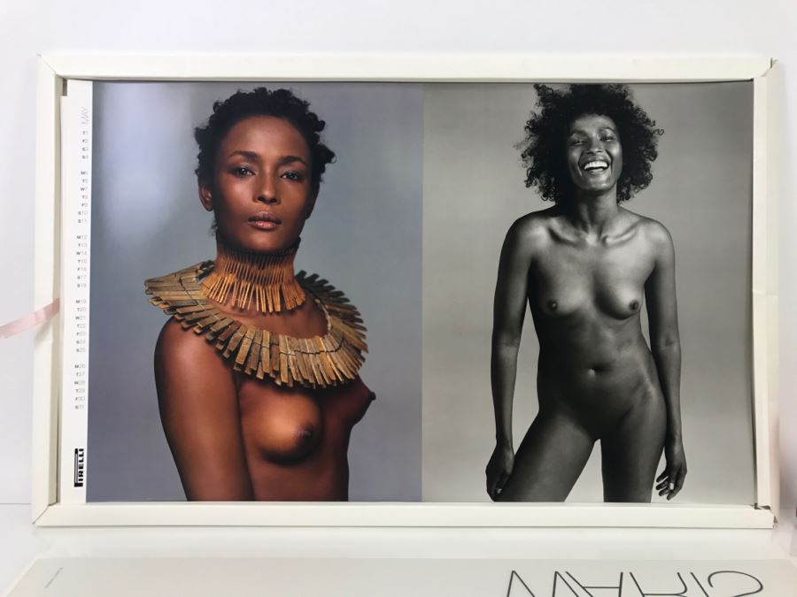 LARGE Collectible 1997 PIRELLI Calendar Girls Women Of The World By Richard Avedon Pirelli UK Tyres Limited - WARNING Nude Photos No. 13261 2'5' X 1'6' [Photo 12]