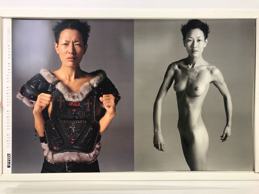 LARGE Collectible 1997 PIRELLI Calendar Girls Women Of The World By Richard Avedon Pirelli UK Tyres Limited - WARNING Nude Photos No. 13261 2'5' X 1'6' [Photo 17]