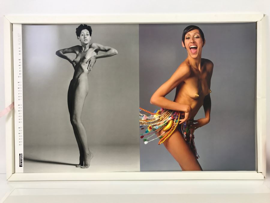 LARGE Collectible 1997 PIRELLI Calendar Girls Women Of The World By Richard Avedon Pirelli UK Tyres Limited - WARNING Nude Photos No. 13261 2'5' X 1'6' [Photo 15]