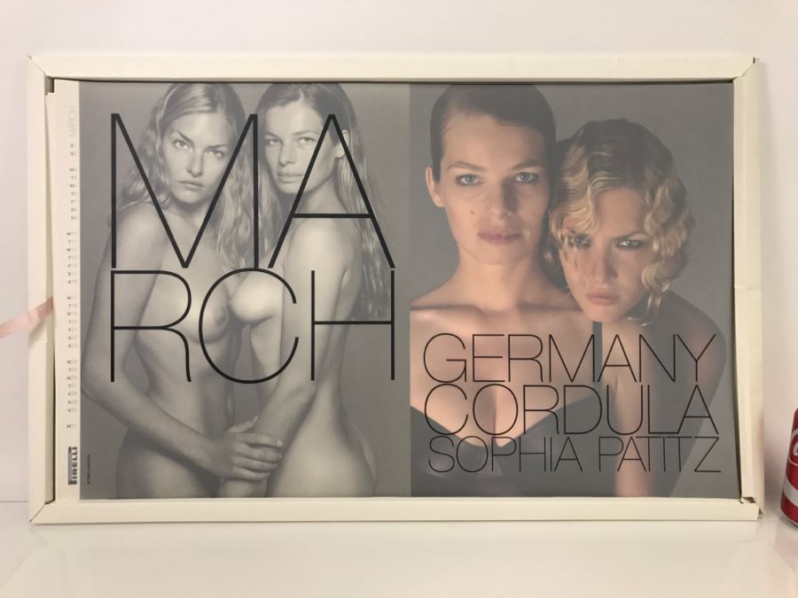 LARGE Collectible 1997 PIRELLI Calendar Girls Women Of The World By Richard Avedon Pirelli UK Tyres Limited - WARNING Nude Photos No. 13261 2'5' X 1'6' [Photo 10]