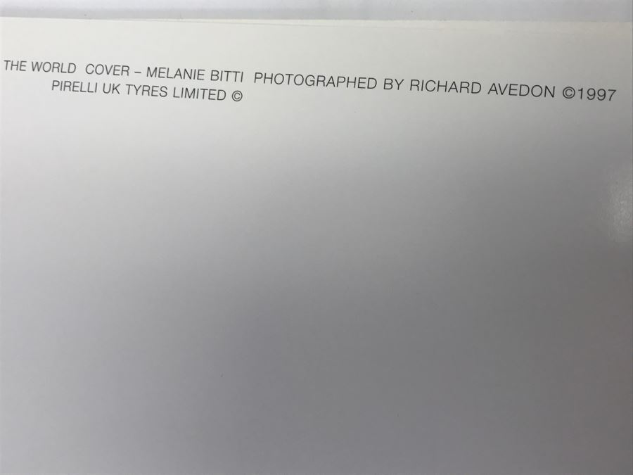 LARGE Collectible 1997 PIRELLI Calendar Girls Women Of The World By Richard Avedon Pirelli UK Tyres Limited - WARNING Nude Photos No. 13261 2'5' X 1'6' [Photo 7]