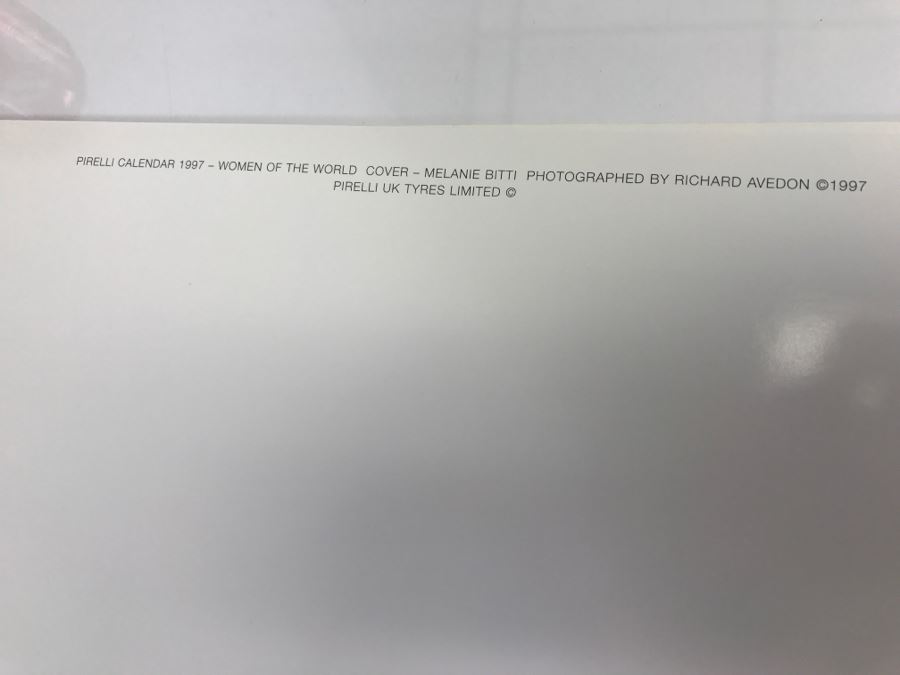 LARGE Collectible 1997 PIRELLI Calendar Girls Women Of The World By Richard Avedon Pirelli UK Tyres Limited - WARNING Nude Photos No. 13261 2'5' X 1'6' [Photo 5]