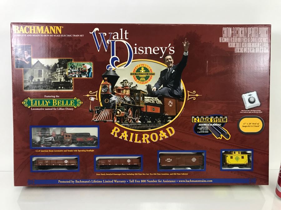 Collectible BACHMANN Walt Disney's Railroad Train Set Featuring Lilly Belle Modelled After Walt Disney's Personal Carolwood Pacific Railroad At Walt's Home Signed By Model Train Designer [Photo 1]