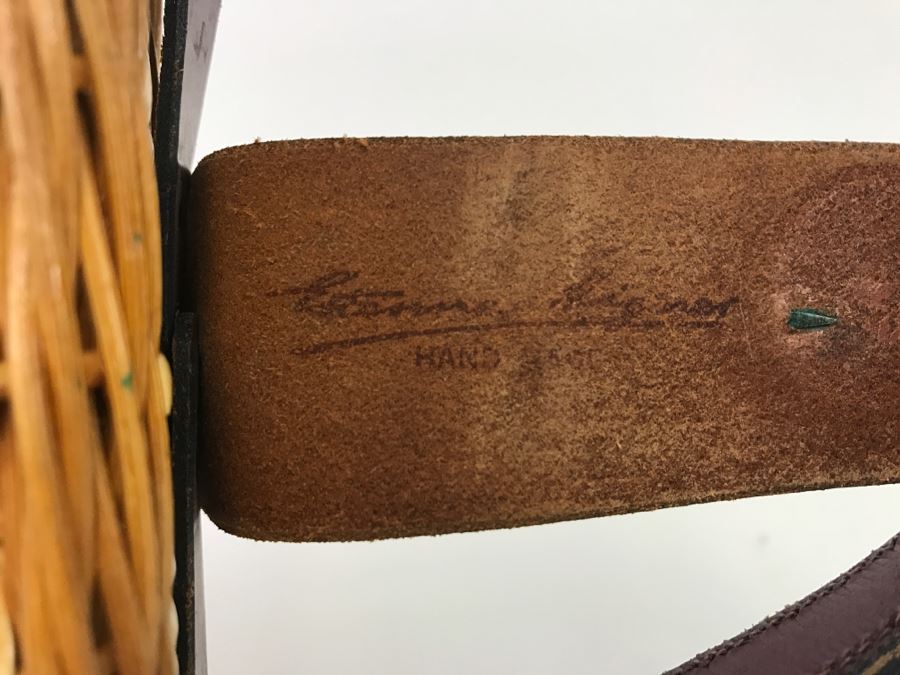 Vintage Wicker Etienne Aigner Handbag [Photo 7]