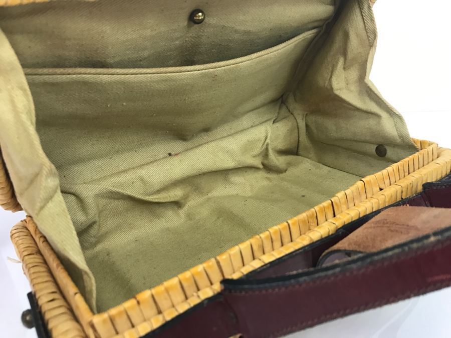 Vintage Wicker Etienne Aigner Handbag [Photo 9]