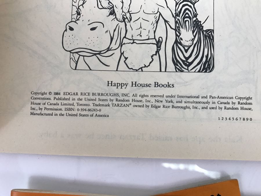 (5) Vintage Tarzan Coloring Books And Bugs Bunny Sticker / Activity Books New Old Stock [Photo 12]