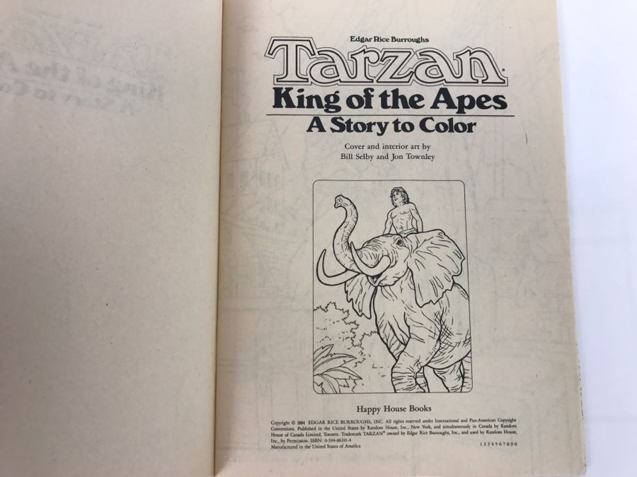 (5) Vintage Tarzan Coloring Books And Bugs Bunny Sticker / Activity Books New Old Stock [Photo 14]