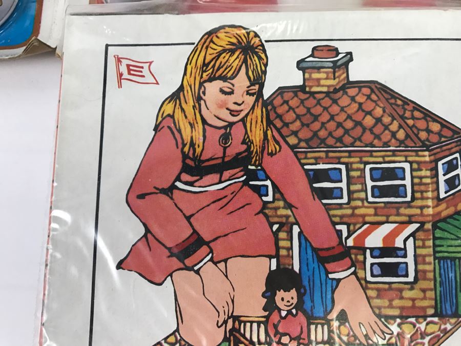 Vintage Metalware Doll House Dinner Cookware Sets + Doll House Crystal Set + Doll House Furniture With Bendable Doll All New Old Stock [Photo 26]