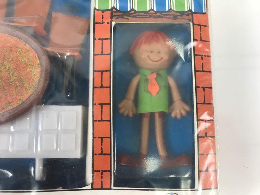 Vintage Metalware Doll House Dinner Cookware Sets + Doll House Crystal Set + Doll House Furniture With Bendable Doll All New Old Stock [Photo 20]