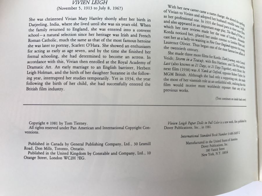 (5) Vintage Paper Dolls New Old Stock Dolly Dingle, Vivien Leigh, Kate Greenaway, Antique Advertising [Photo 16]