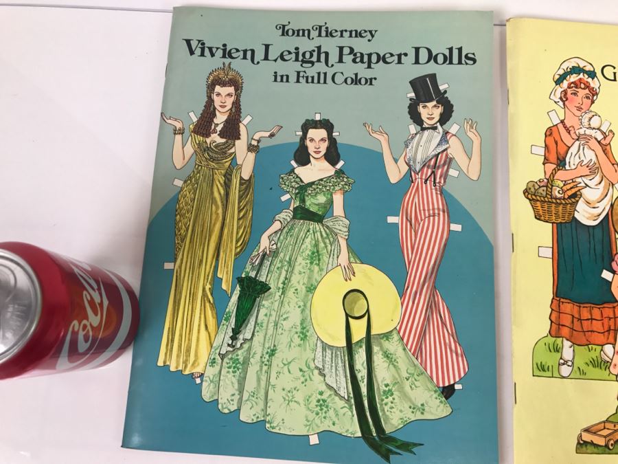 (5) Vintage Paper Dolls New Old Stock Dolly Dingle, Vivien Leigh, Kate Greenaway, Antique Advertising [Photo 4]