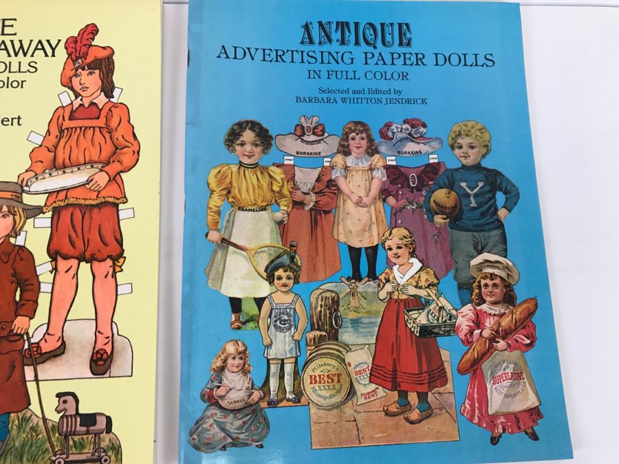 (5) Vintage Paper Dolls New Old Stock Dolly Dingle, Vivien Leigh, Kate Greenaway, Antique Advertising [Photo 6]