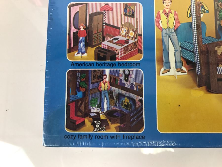 (2) The Country Playhouse And Contemporary Playhouse 4-Room House With Furnishings, Paper Dolls, Clothes Sealed New Old Stock [Photo 14]