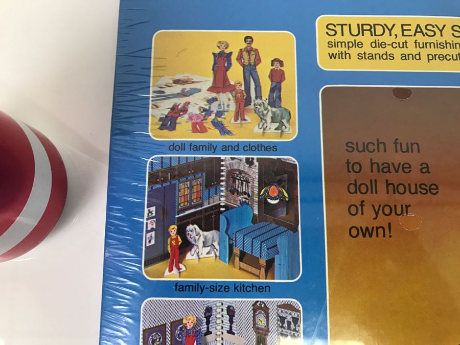 (2) The Country Playhouse And Contemporary Playhouse 4-Room House With Furnishings, Paper Dolls, Clothes Sealed New Old Stock [Photo 12]